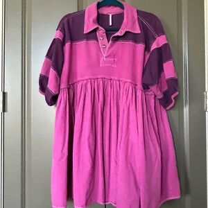 Free People Remi Rugby Mini Dress